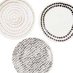 ENVOGUE HOME SET OF 3 TRINKET TRAY PLATES RARE NEE